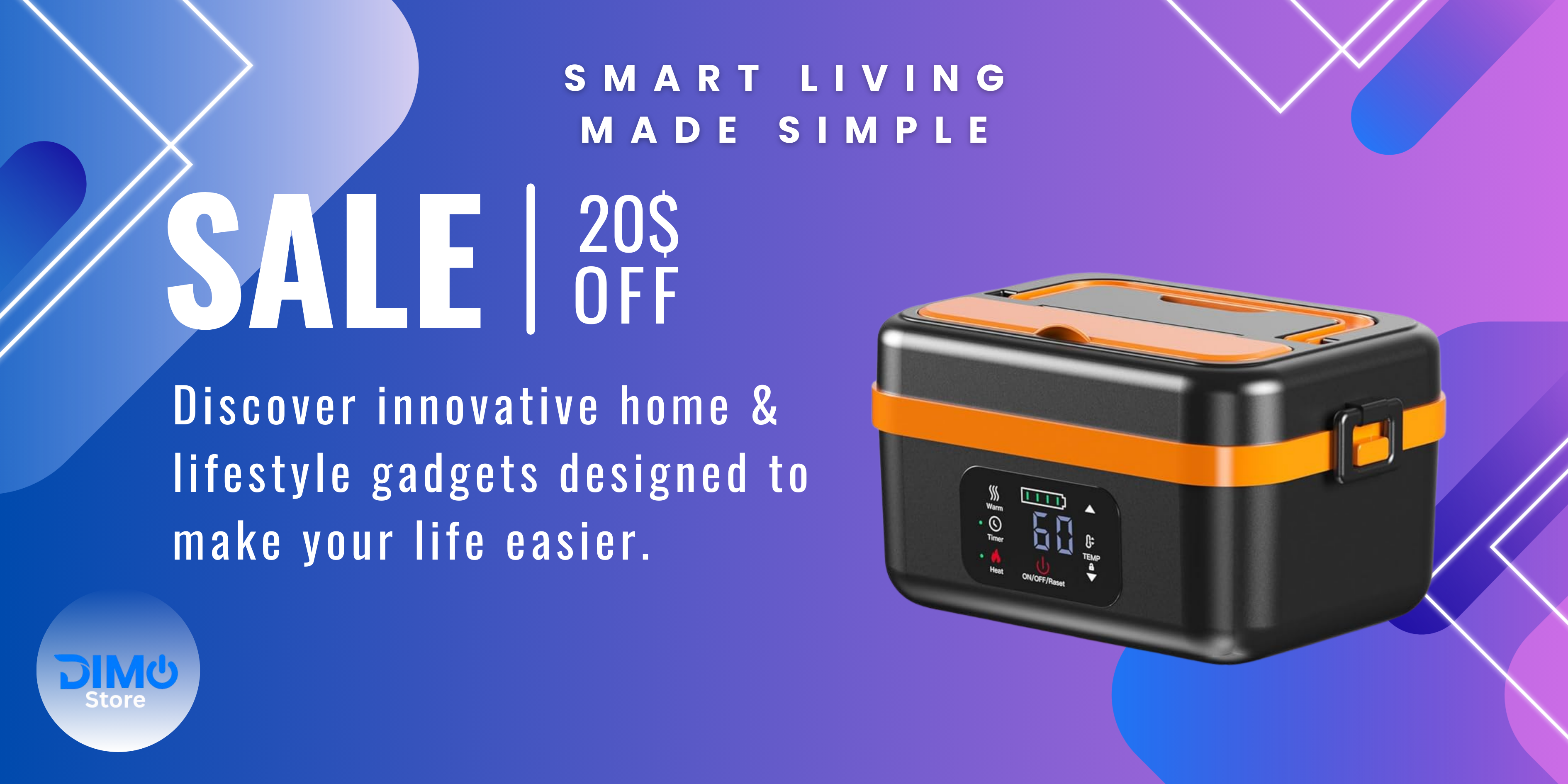 Smart electric lunchbox for office workers by Dimo Store